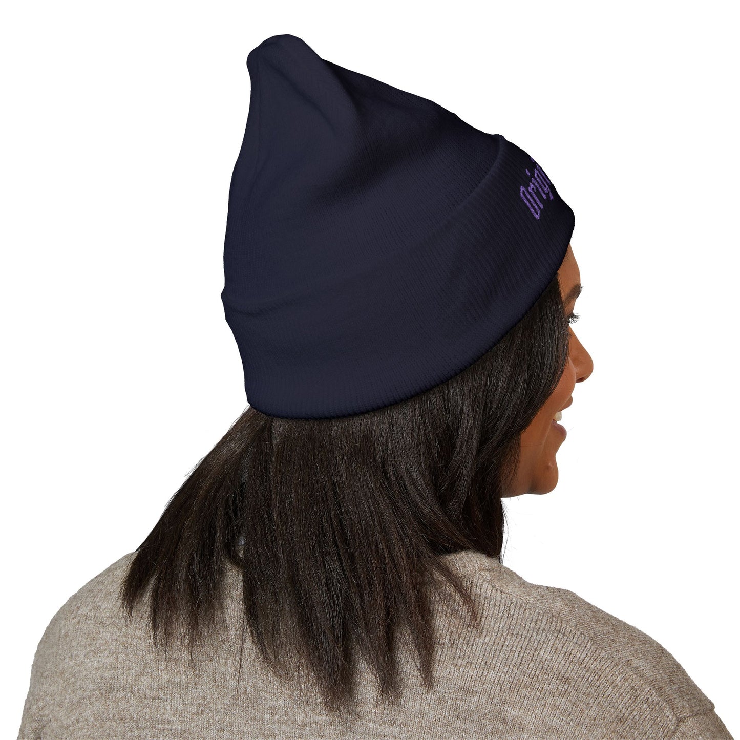 Original Soul Embroidered Beanie — Classic Cuffed Knit Hat