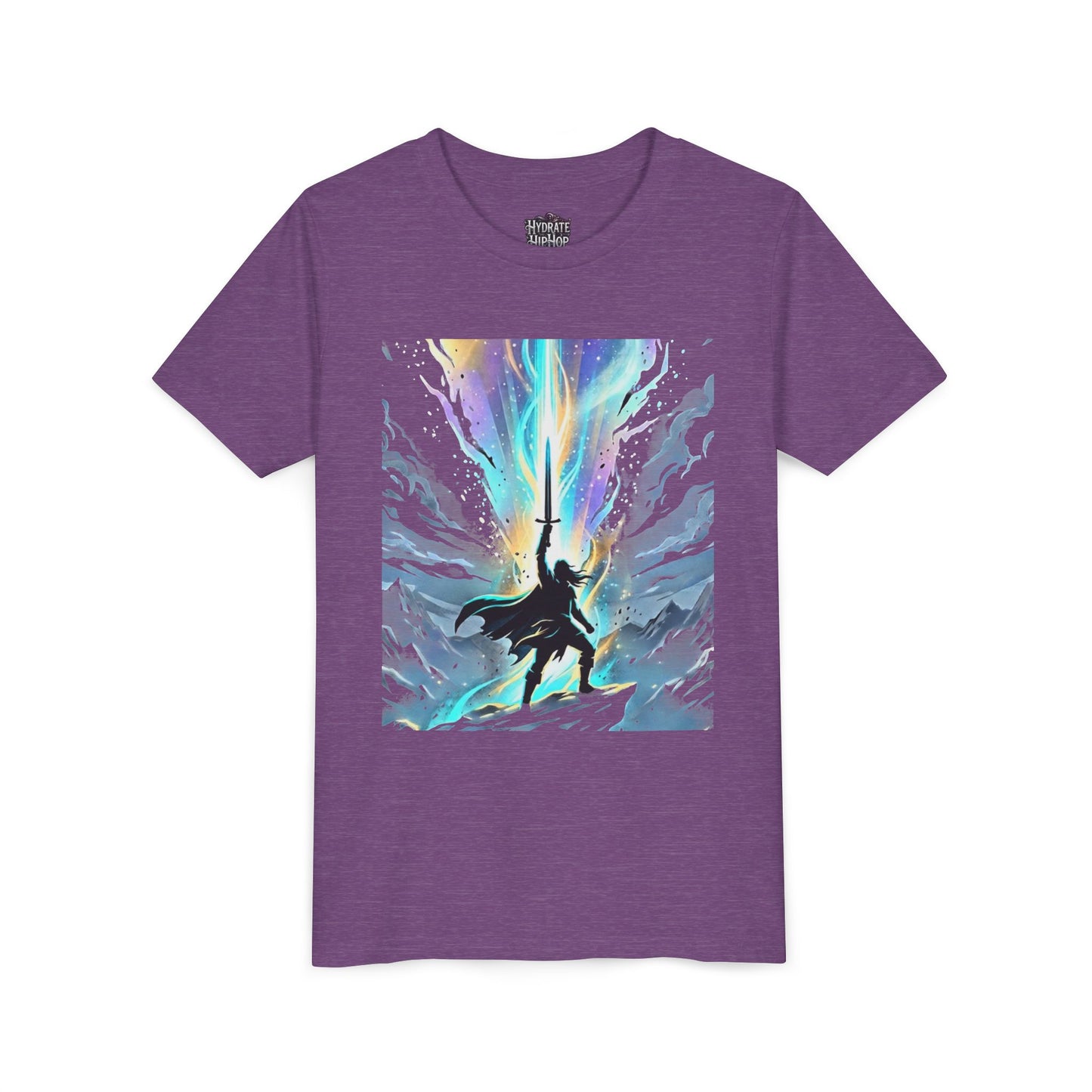 Youth Tee — Guardian of Light Fantasy Sword Graphic