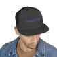 Original Soul Trucker Cap — Embroidered Purple Script Mesh Snapback