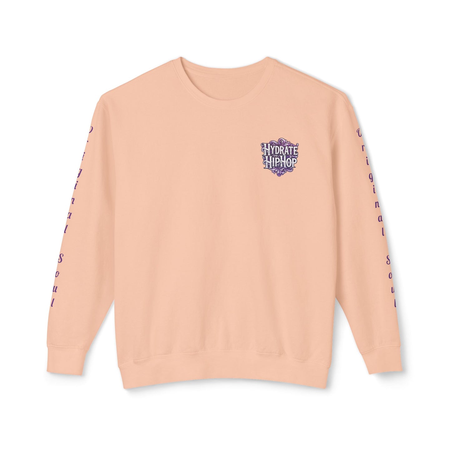 Hydrate Hip Hop Crewneck Sweatshirt — Retro Script Logo Pullover