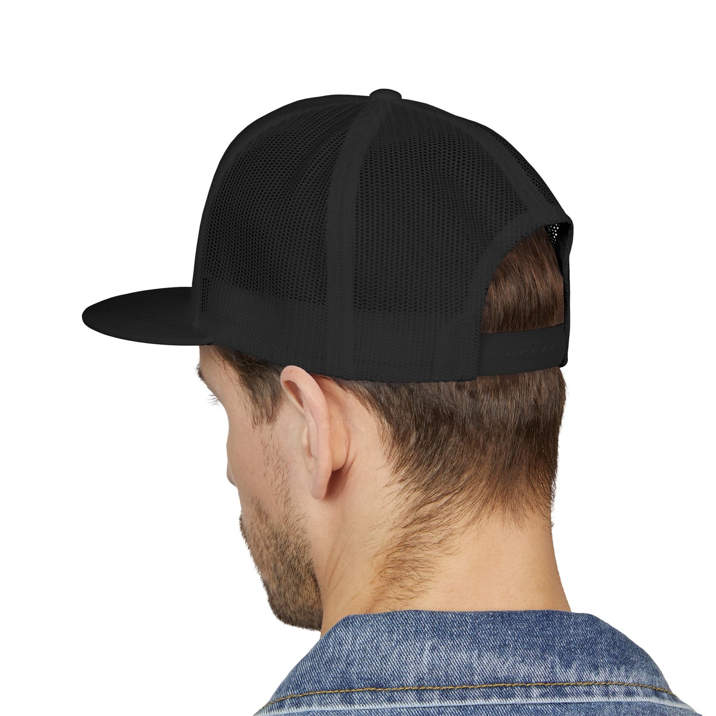 Original Soul Trucker Cap — Embroidered Purple Script Mesh Snapback