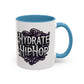 Hydrate Hip Hop Accent Coffee Mug – Retro Script Beverage Cup (11/15oz)
