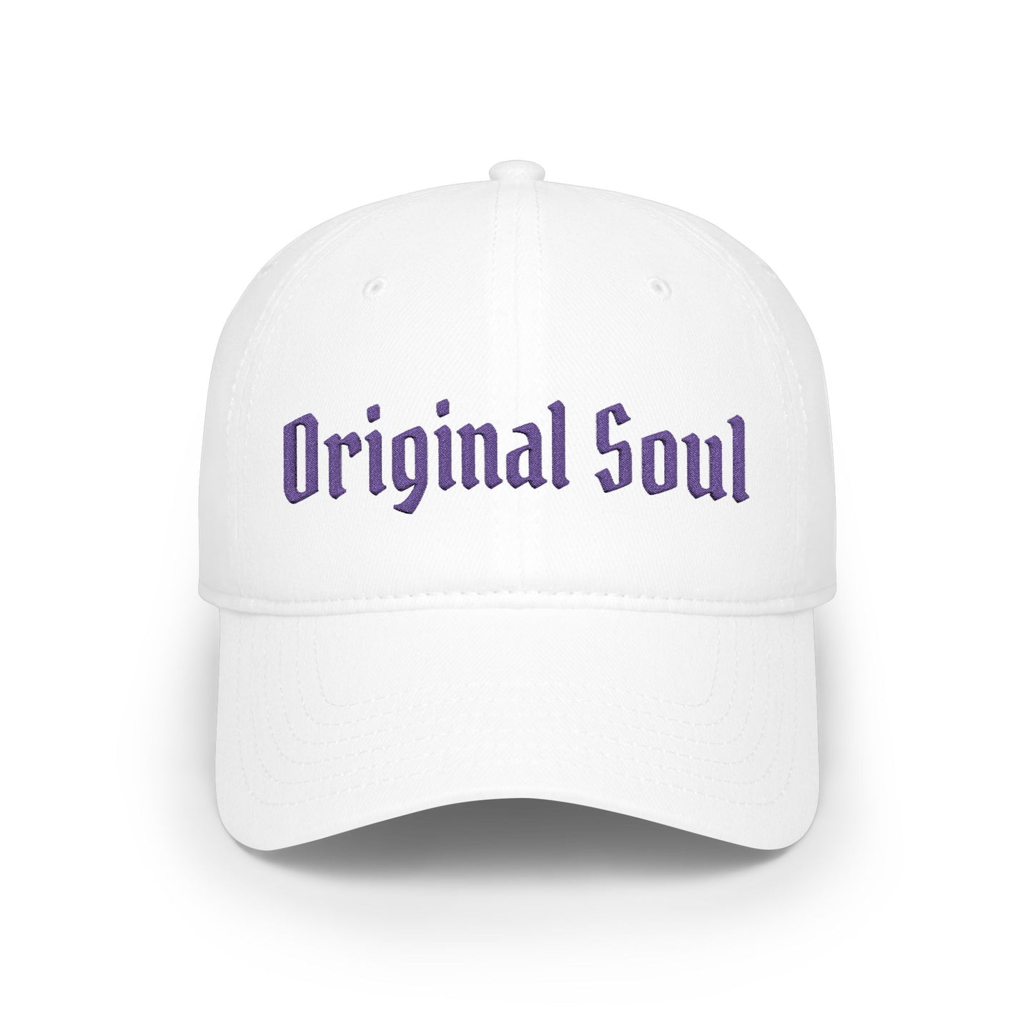 Original Soul Low Profile Baseball Cap — Retro Script Embroidered Hat