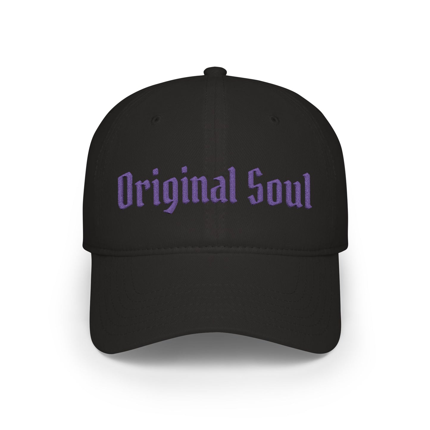 Original Soul Low Profile Baseball Cap — Retro Script Embroidered Hat