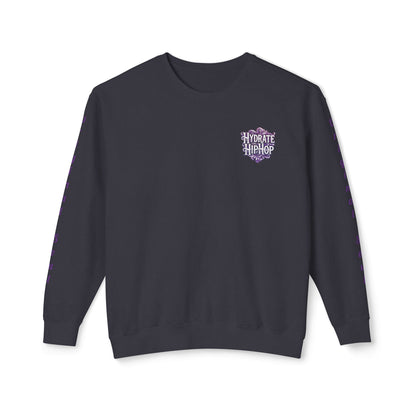 Hydrate Hip Hop Crewneck Sweatshirt — Retro Script Logo Pullover