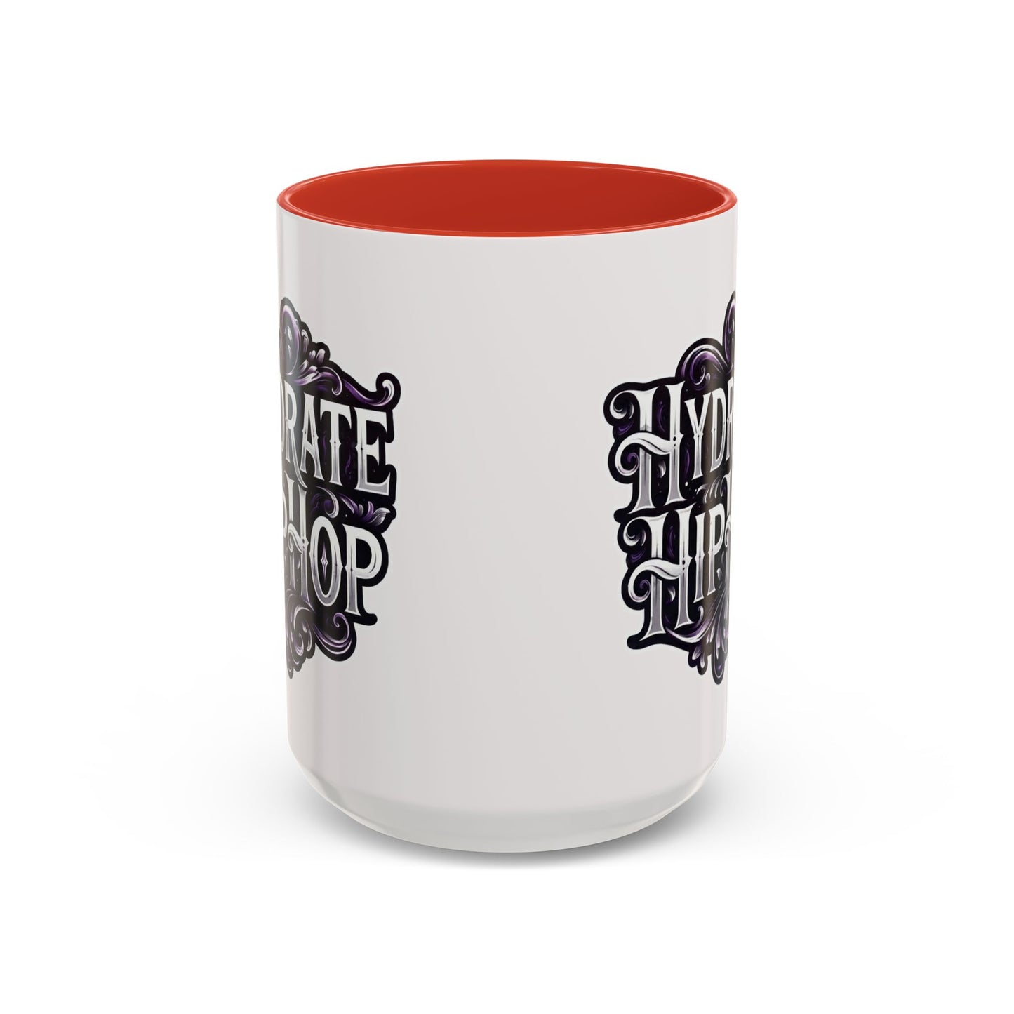 Hydrate Hip Hop Accent Coffee Mug – Retro Script Beverage Cup (11/15oz)