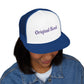 Original Soul Trucker Cap — Embroidered Purple Script Mesh Snapback