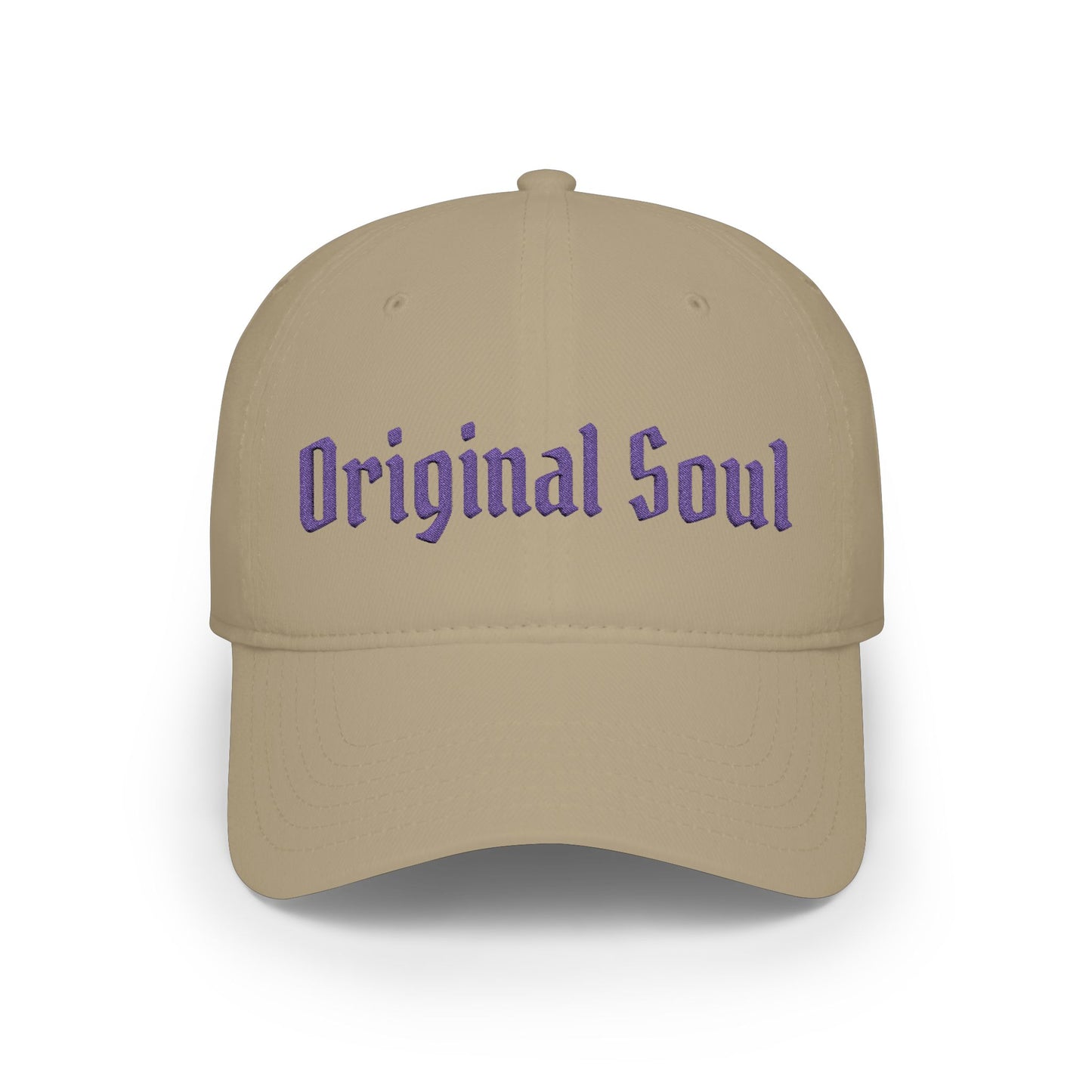 Original Soul Low Profile Baseball Cap — Retro Script Embroidered Hat