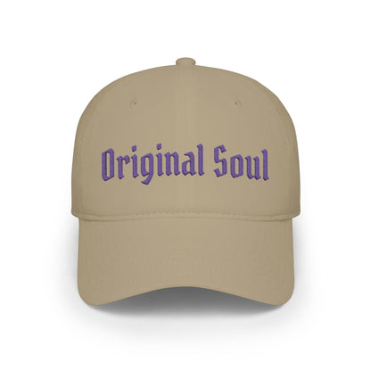 Original Soul Low Profile Baseball Cap — Retro Script Embroidered Hat