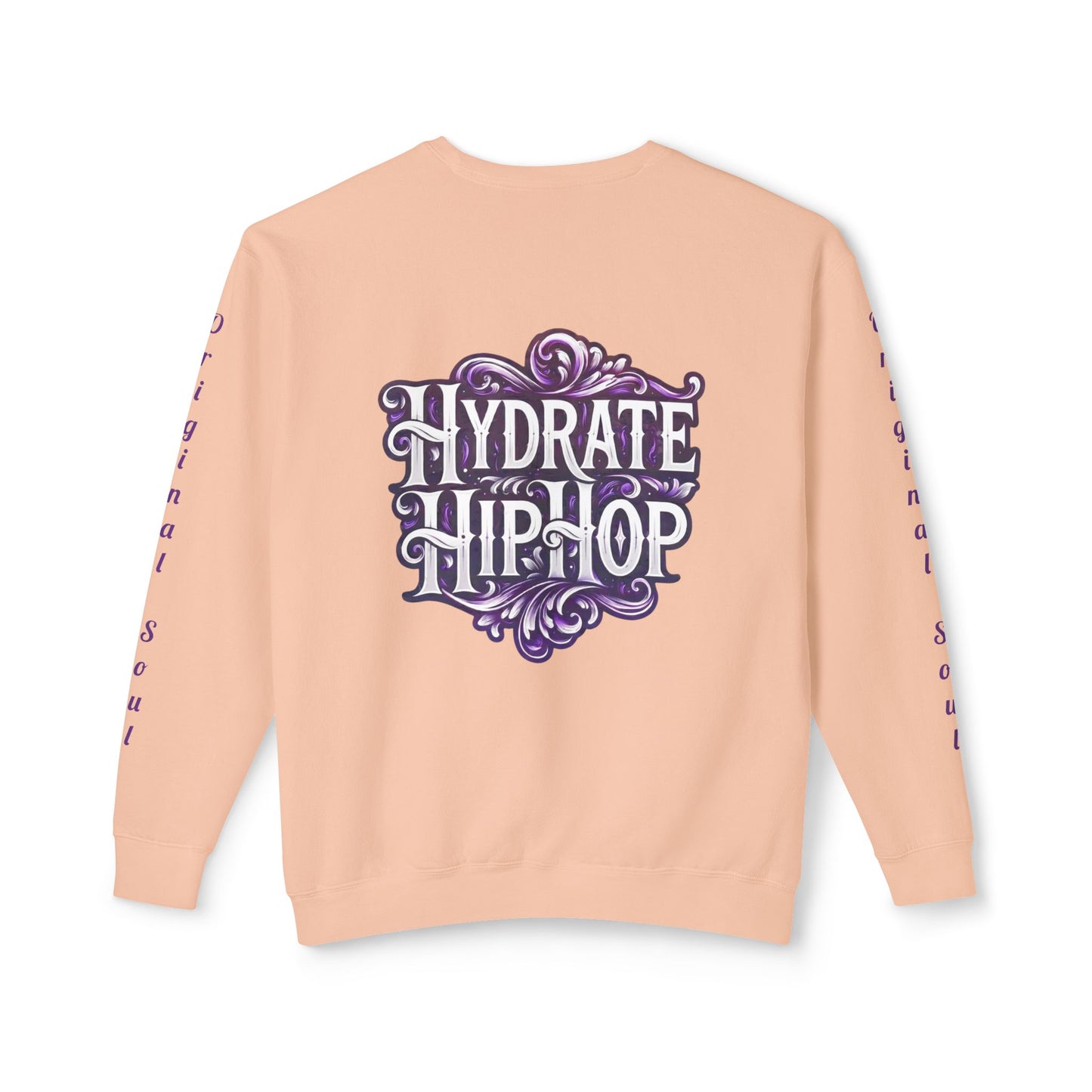 Hydrate Hip Hop Crewneck Sweatshirt — Retro Script Logo Pullover