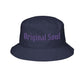 Original Soul Embroidered Bucket Hat — Vintage Script, Streetwear Sun Hat