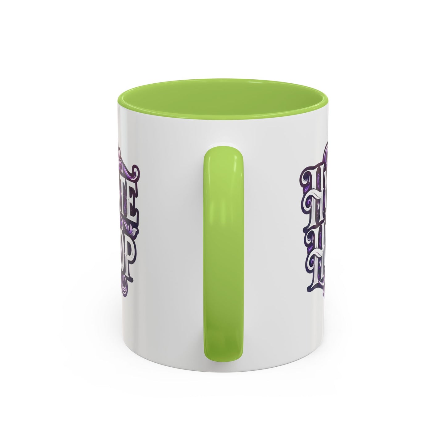 Hydrate Hip Hop Accent Coffee Mug — Purple Typography Tea & Coffee Cup (11/15oz)
