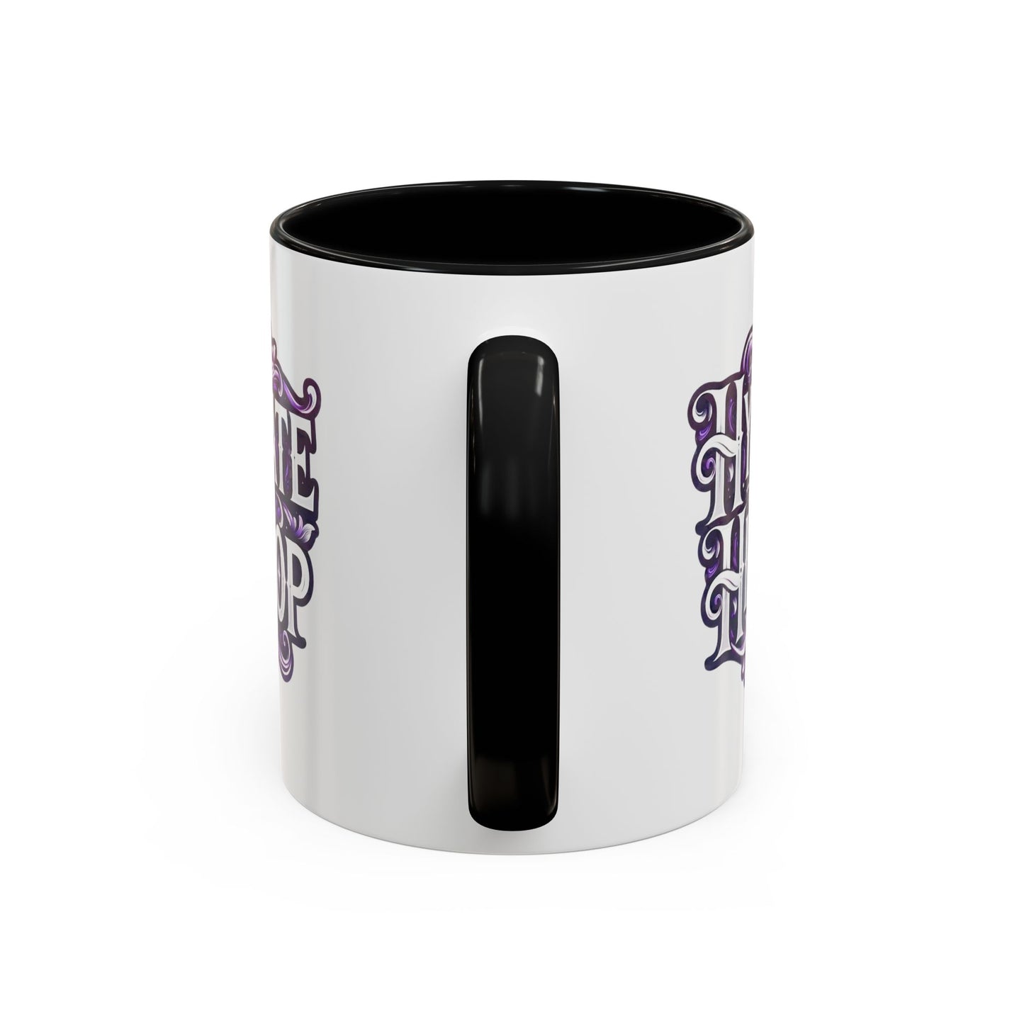 Hydrate Hip Hop Accent Coffee Mug — Purple Typography Tea & Coffee Cup (11/15oz)