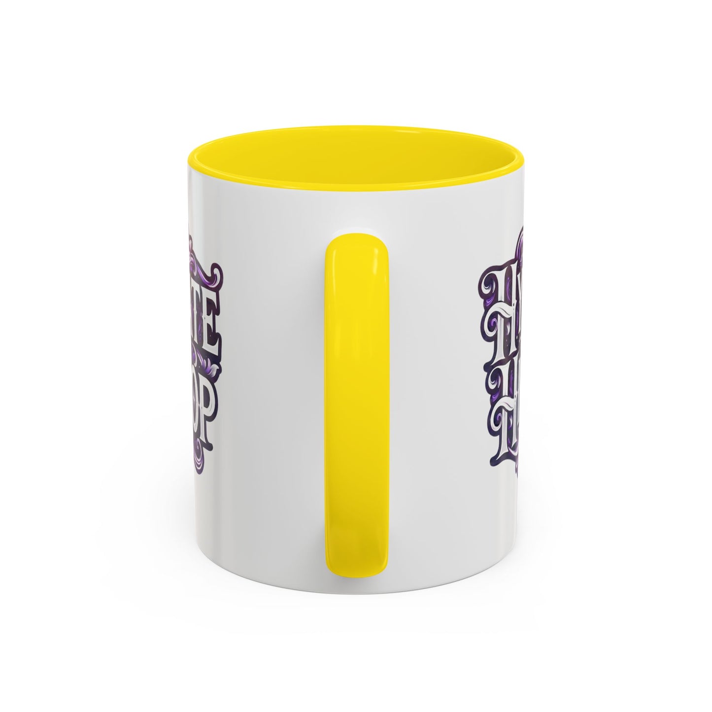 Hydrate Hip Hop Accent Coffee Mug — Purple Typography Tea & Coffee Cup (11/15oz)