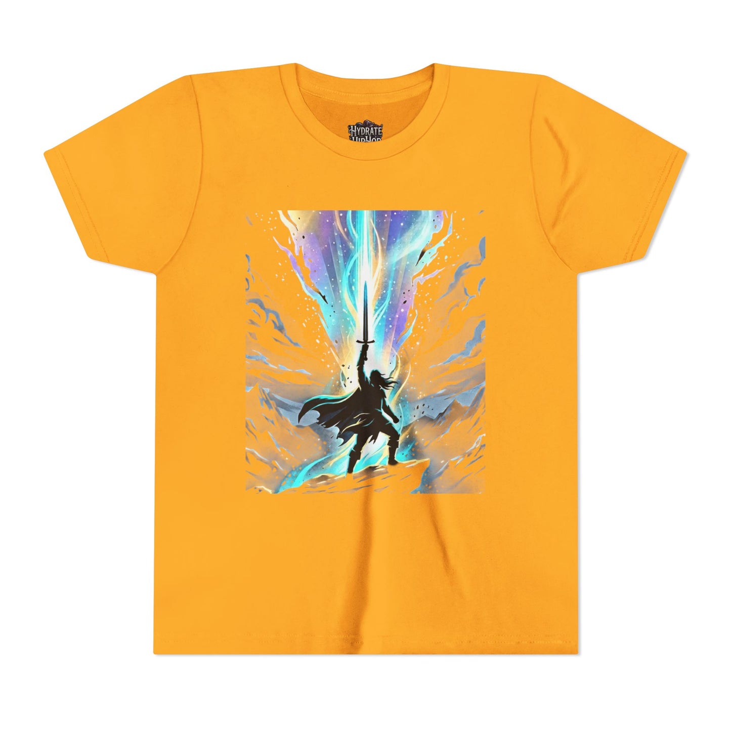 Youth Tee — Guardian of Light Fantasy Sword Graphic