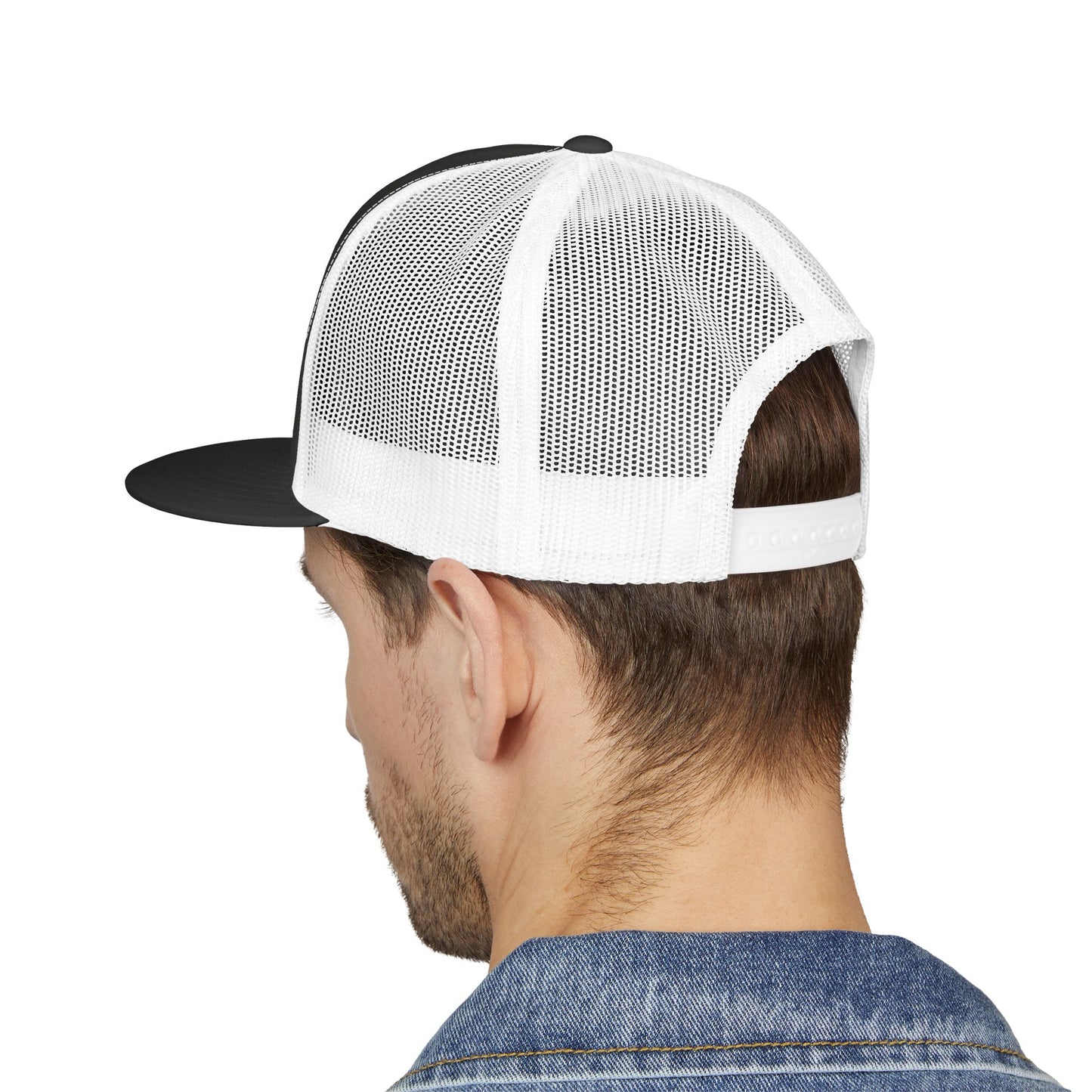 Original Soul Trucker Cap — Embroidered Purple Script Mesh Snapback