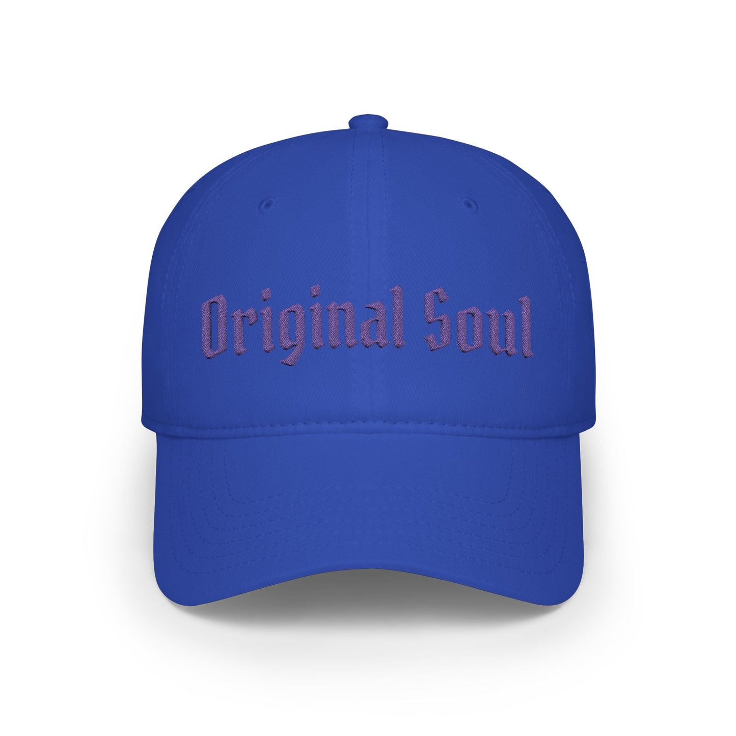 Original Soul Low Profile Baseball Cap — Retro Script Embroidered Hat