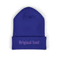Original Soul Embroidered Beanie — Classic Cuffed Knit Hat