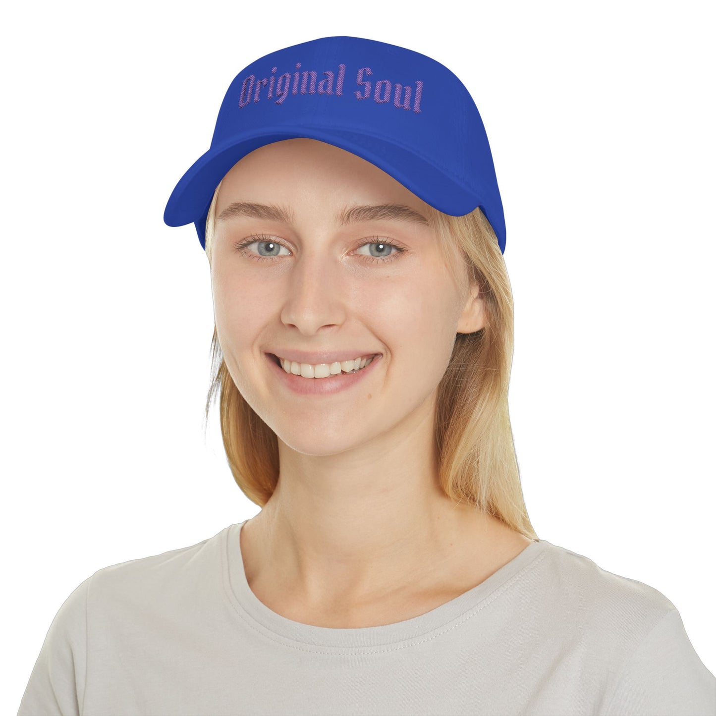 Original Soul Low Profile Baseball Cap — Retro Script Embroidered Hat