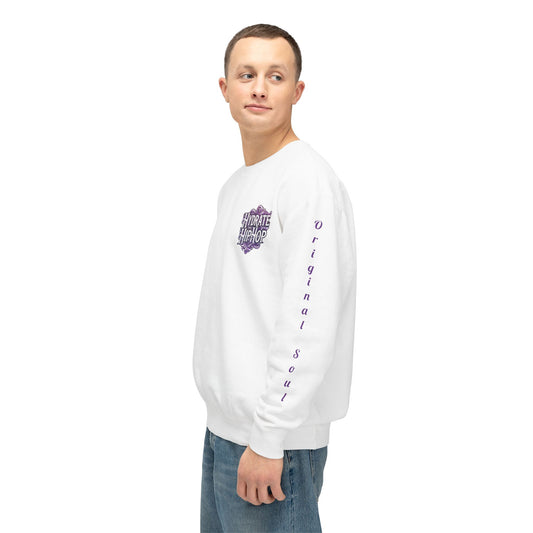 Hydrate Hip Hop Crewneck Sweatshirt — Retro Script Logo Pullover