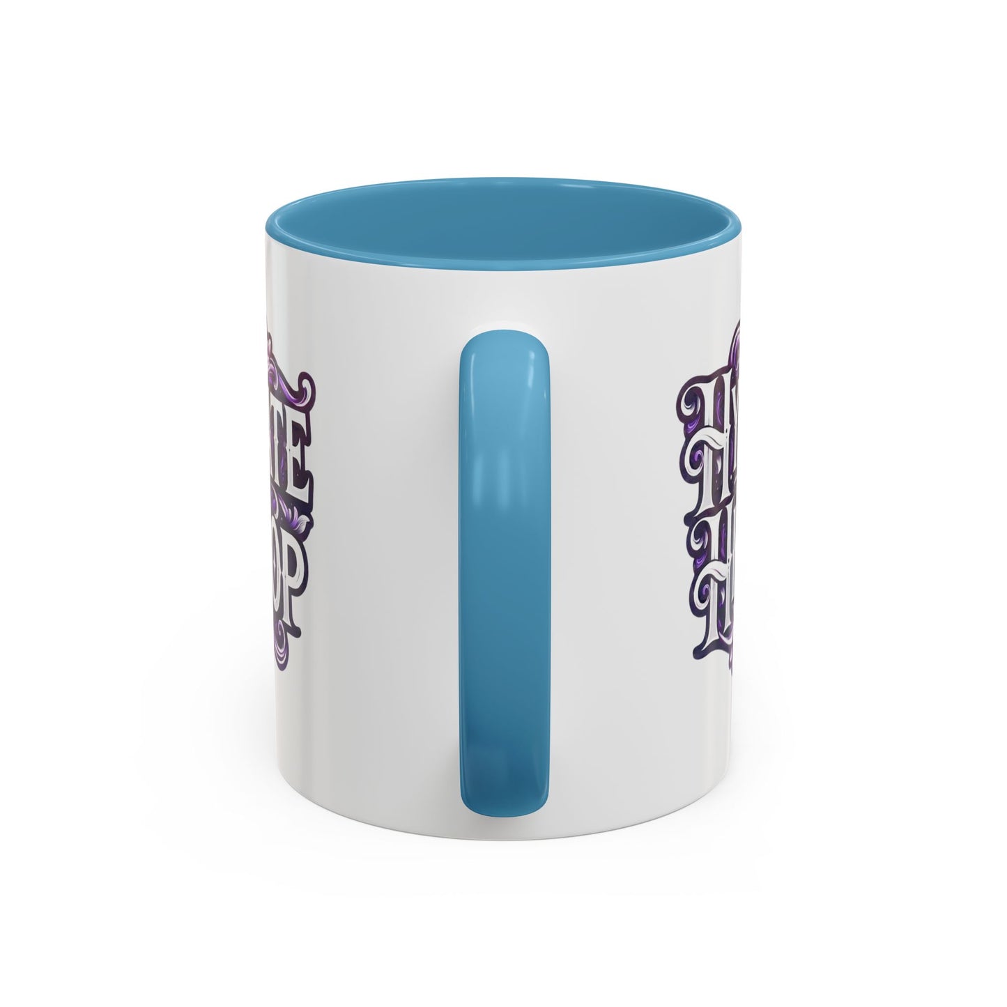 Hydrate Hip Hop Accent Coffee Mug — Purple Typography Tea & Coffee Cup (11/15oz)