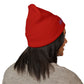 Original Soul Embroidered Beanie — Classic Cuffed Knit Hat