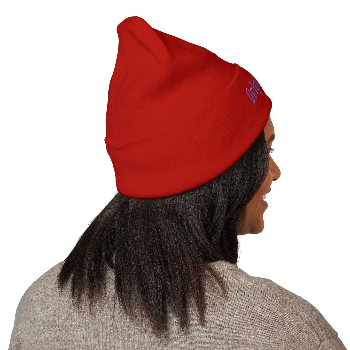 Original Soul Embroidered Beanie — Classic Cuffed Knit Hat