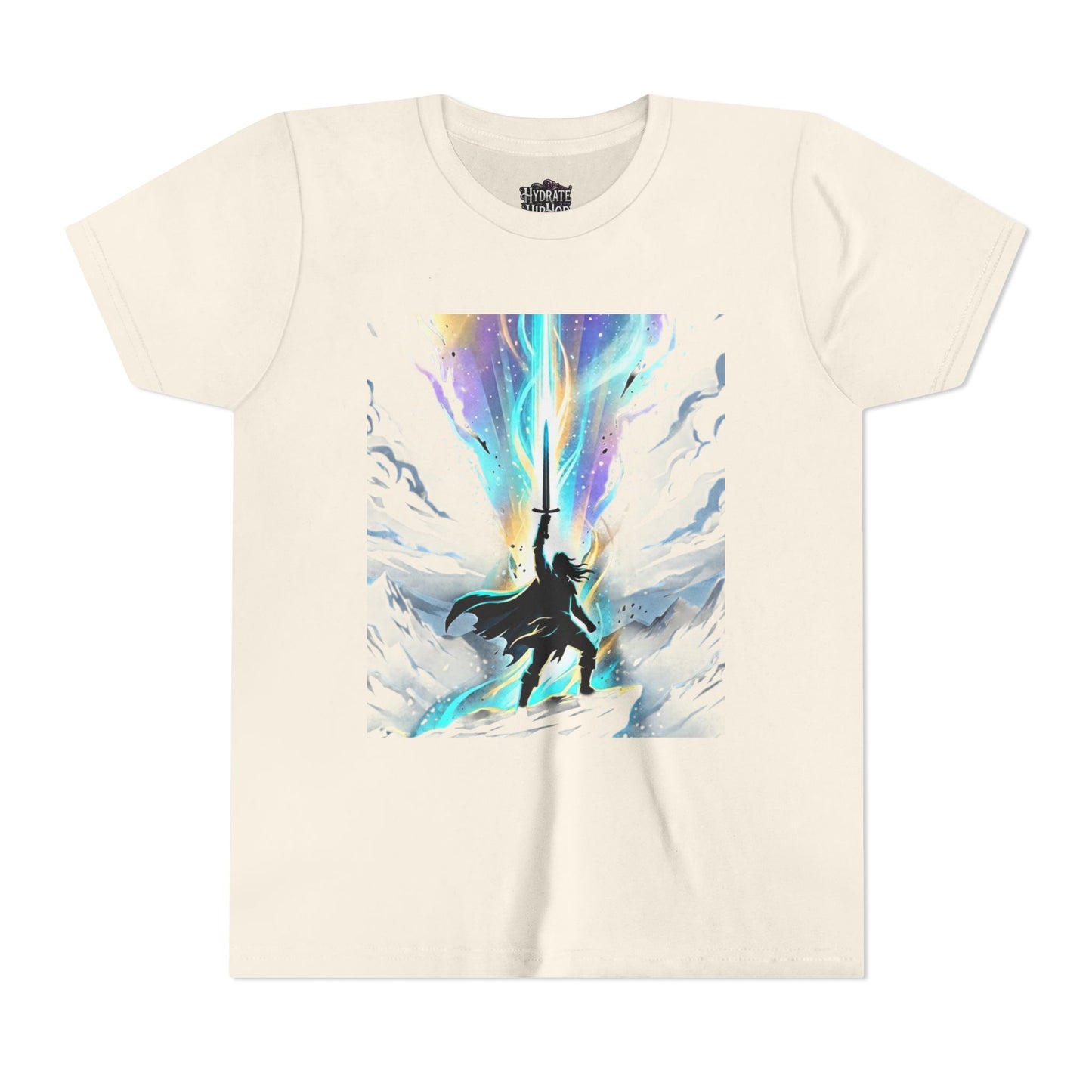Youth Tee — Guardian of Light Fantasy Sword Graphic