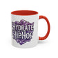Hydrate Hip Hop Accent Coffee Mug — Purple Typography Tea & Coffee Cup (11/15oz)