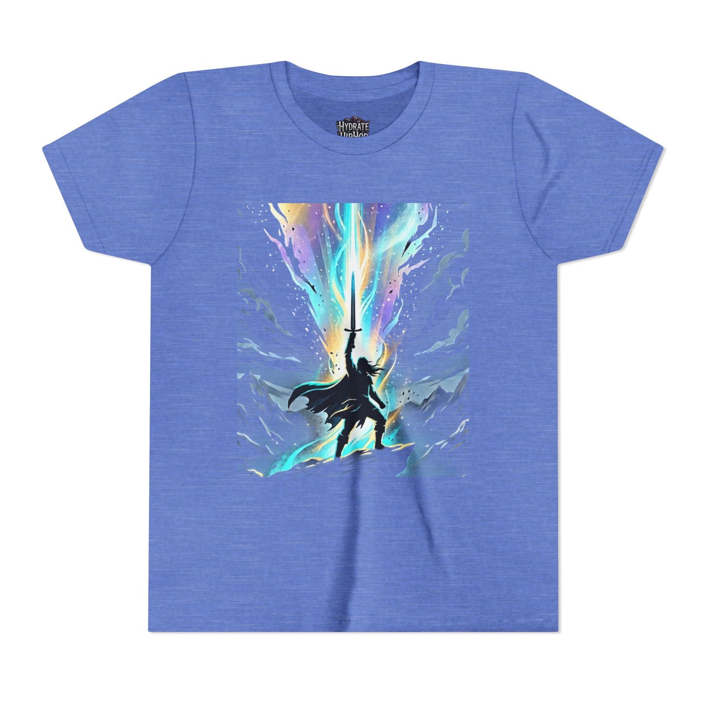Youth Tee — Guardian of Light Fantasy Sword Graphic