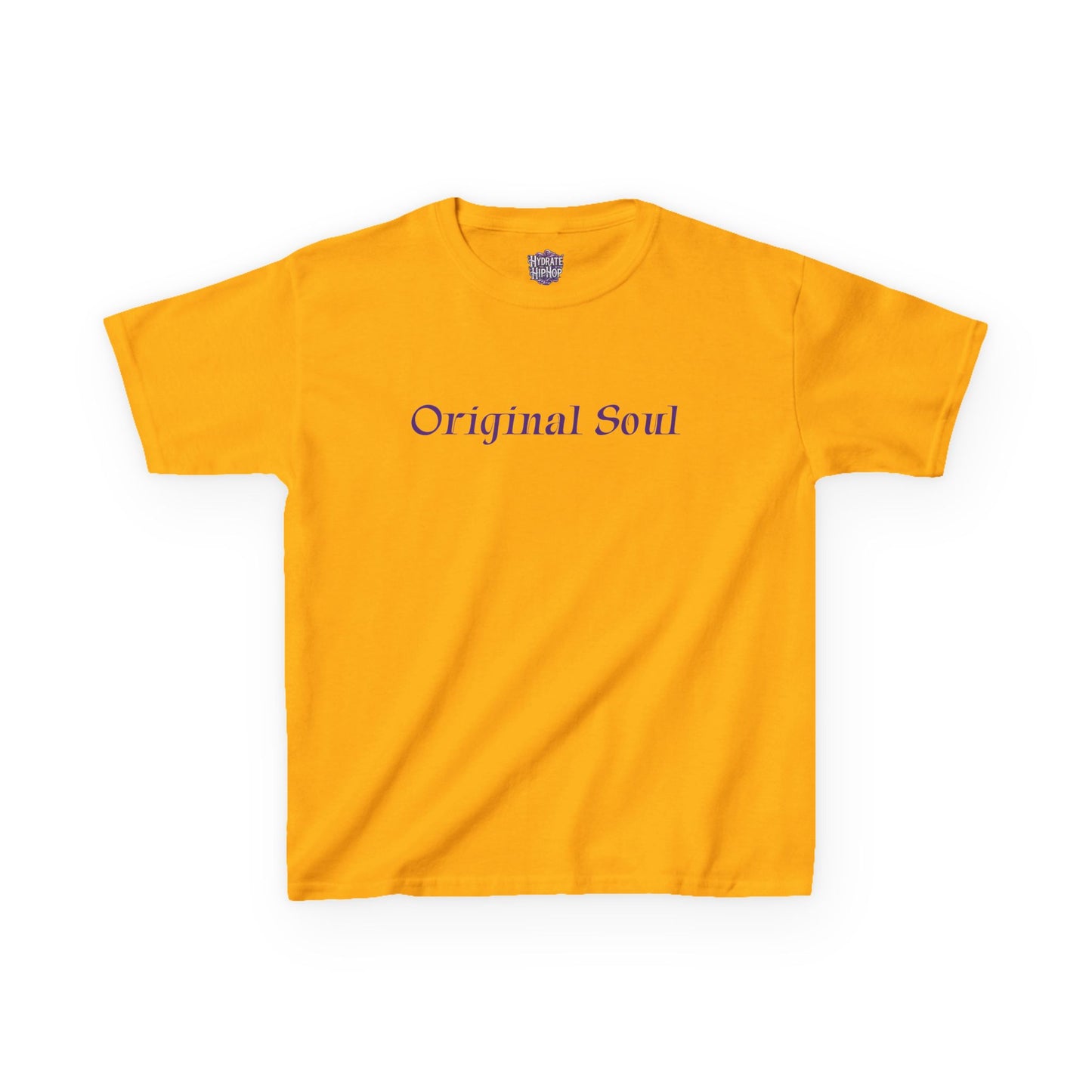 Kids Tee — "Original Soul" Front, "Hydrate Hip-Hop" Back Artistic Graphic