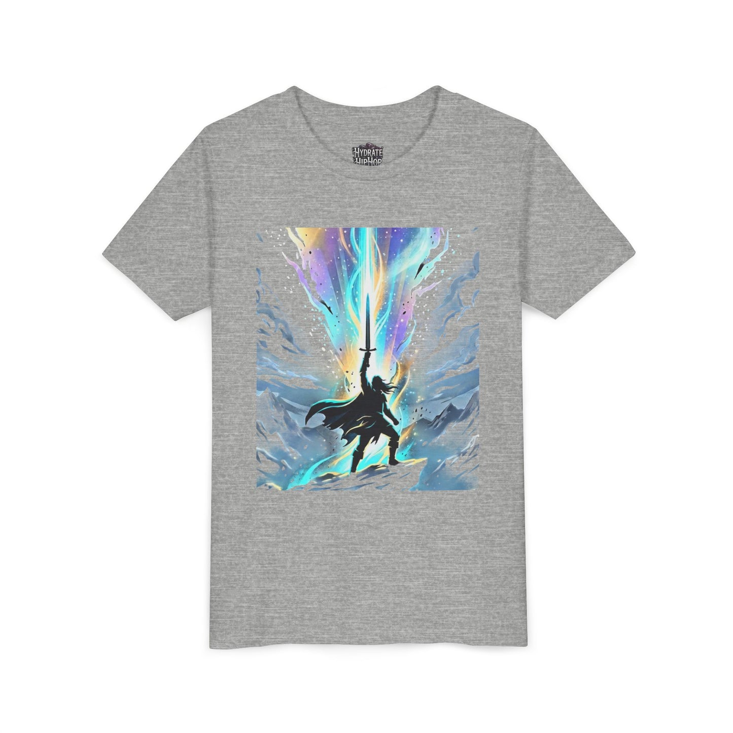 Youth Tee — Guardian of Light Fantasy Sword Graphic