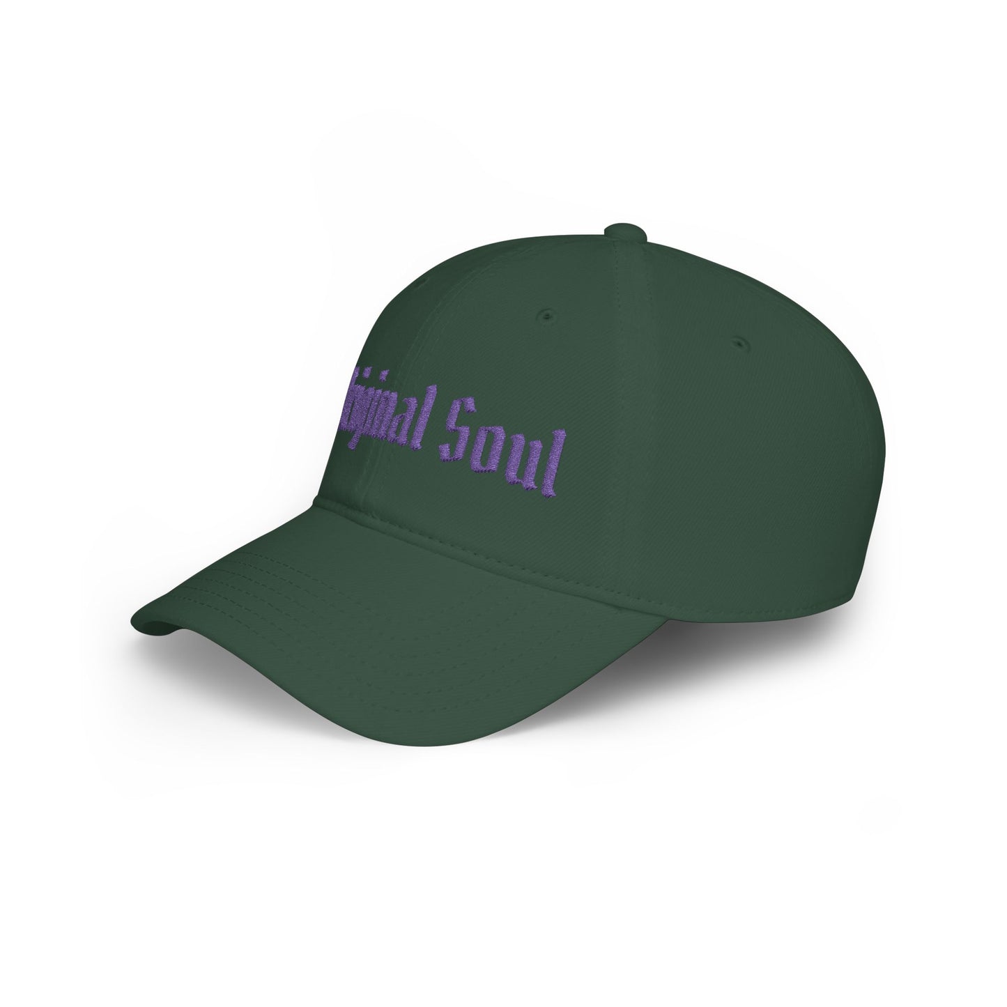 Original Soul Low Profile Baseball Cap — Retro Script Embroidered Hat
