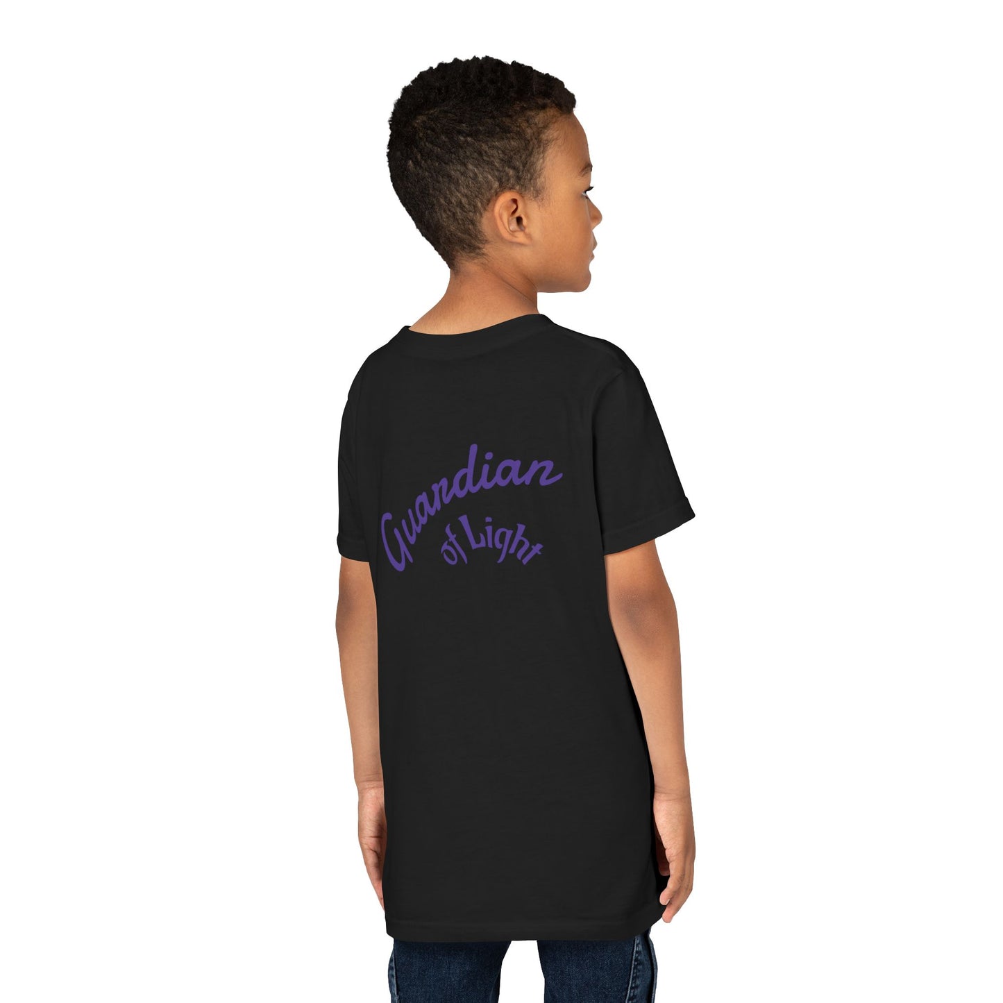 Youth Tee — Guardian of Light Fantasy Sword Graphic