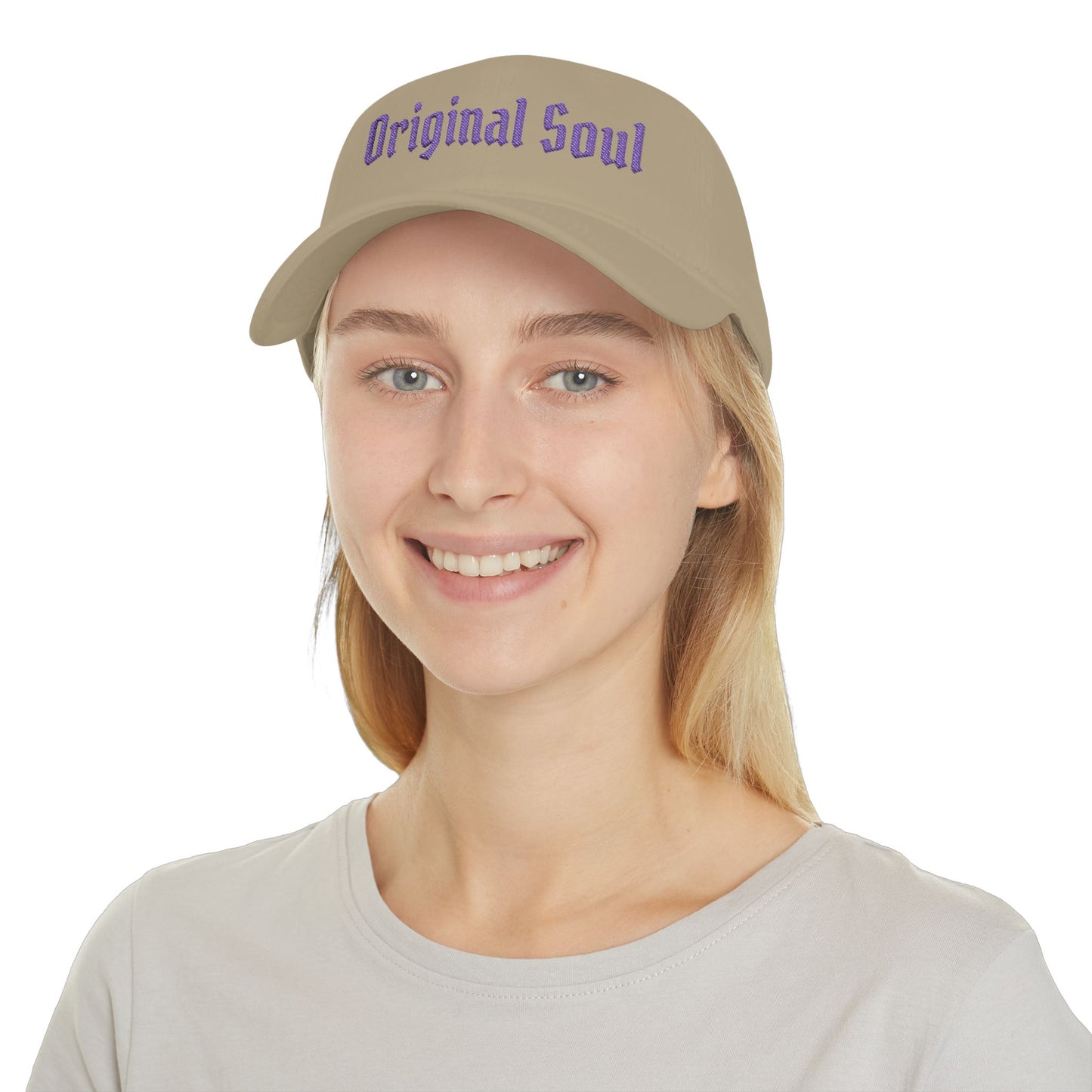 Original Soul Low Profile Baseball Cap — Retro Script Embroidered Hat