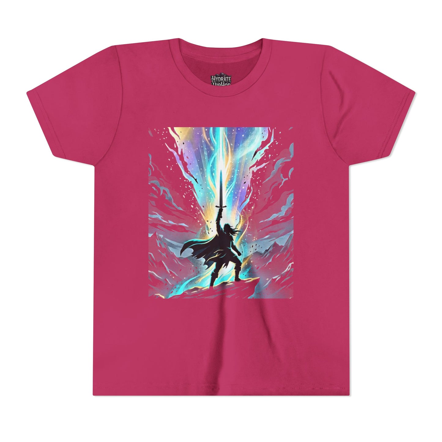 Youth Tee — Guardian of Light Fantasy Sword Graphic