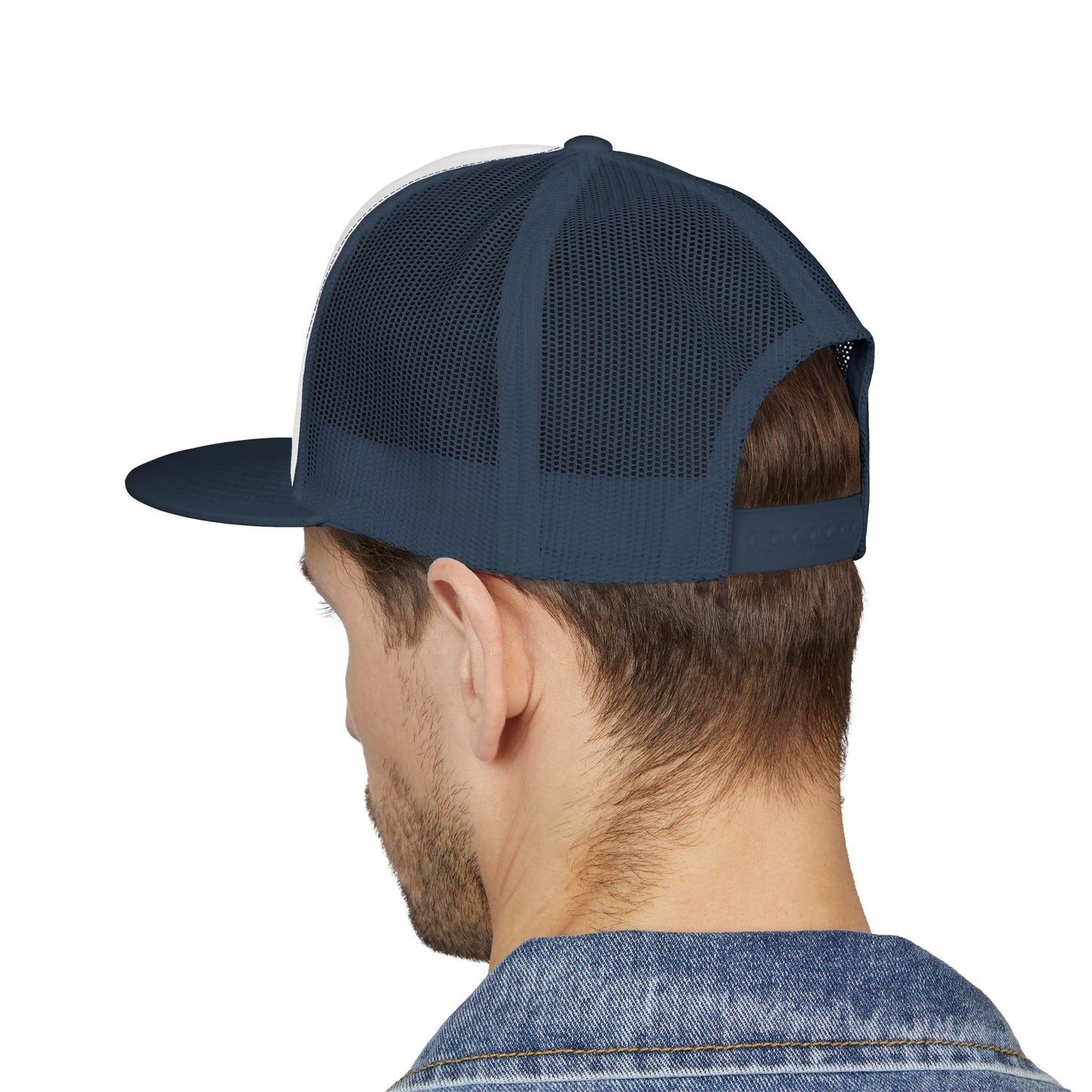 Original Soul Trucker Cap — Embroidered Purple Script Mesh Snapback