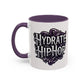 Hydrate Hip Hop Accent Coffee Mug – Retro Script Beverage Cup (11/15oz)
