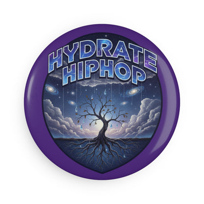 Hydrate HipHop Round Magnet — Cosmic Tree Music Button