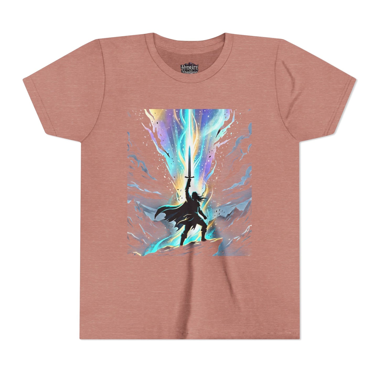 Youth Tee — Guardian of Light Fantasy Sword Graphic
