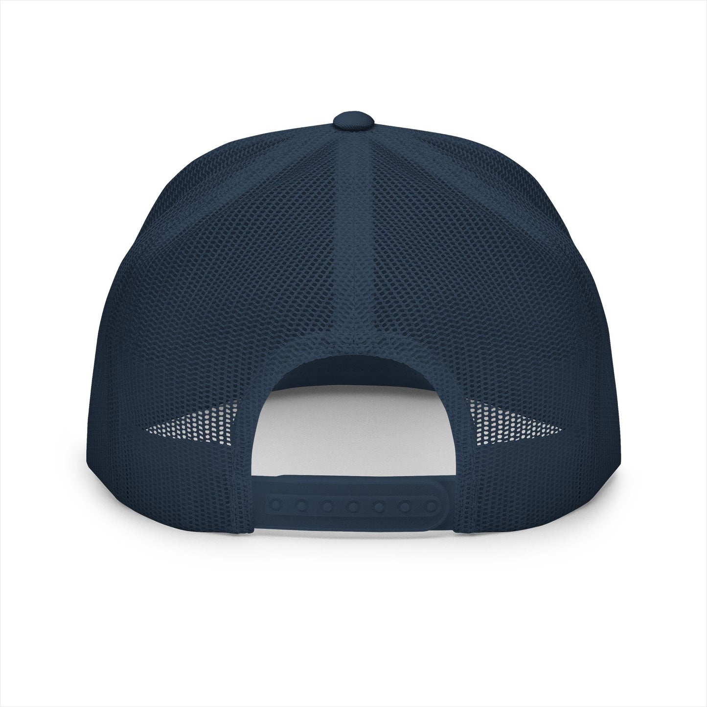 Original Soul Trucker Cap — Embroidered Purple Script Mesh Snapback