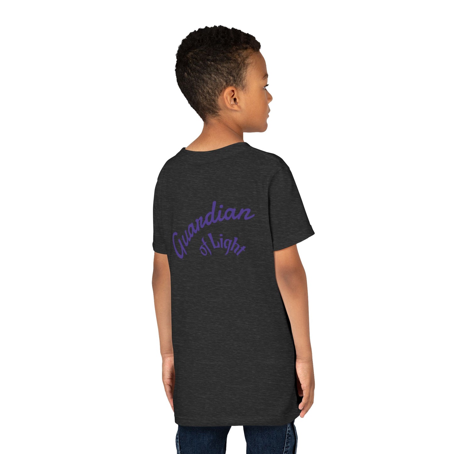 Youth Tee — Guardian of Light Fantasy Sword Graphic