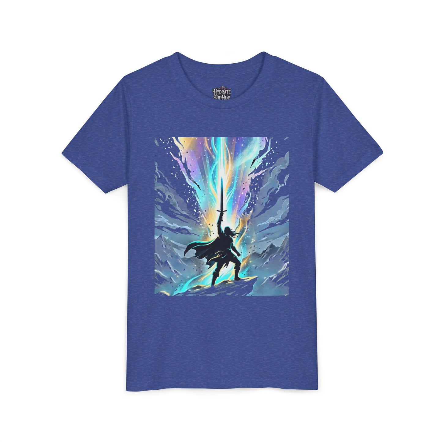 Youth Tee — Guardian of Light Fantasy Sword Graphic