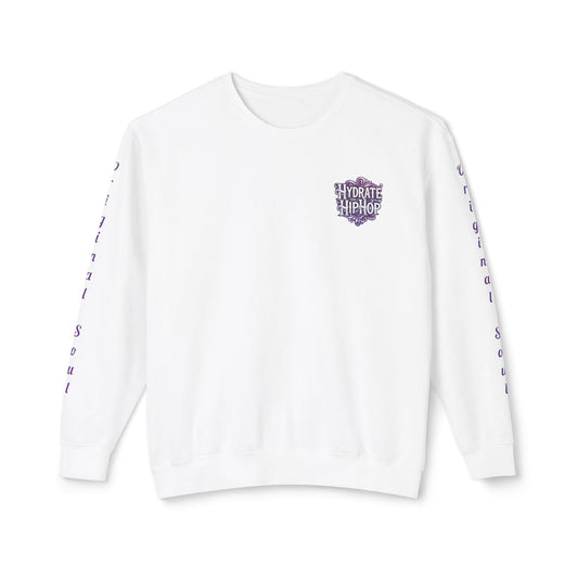 Hydrate Hip Hop Crewneck Sweatshirt — Retro Script Logo Pullover