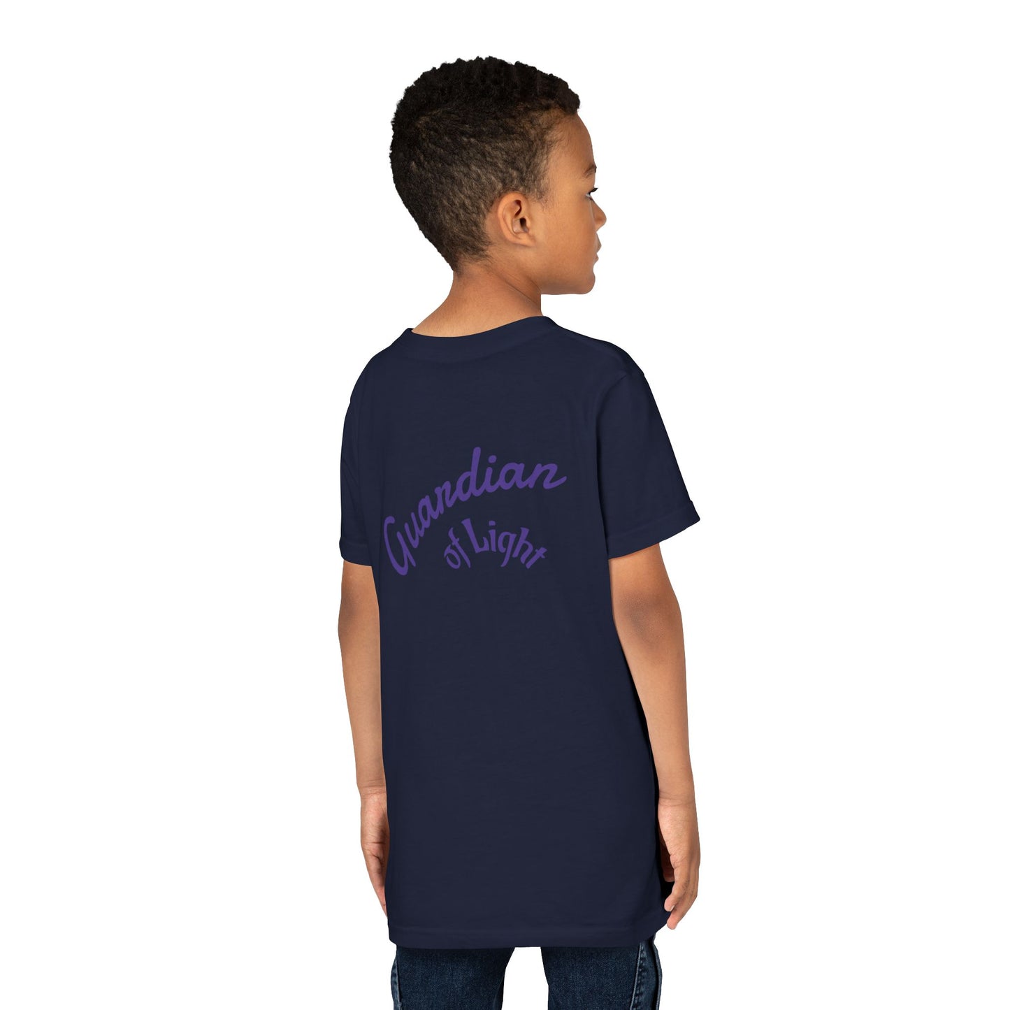 Youth Tee — Guardian of Light Fantasy Sword Graphic