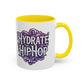 Hydrate Hip Hop Accent Coffee Mug — Purple Typography Tea & Coffee Cup (11/15oz)