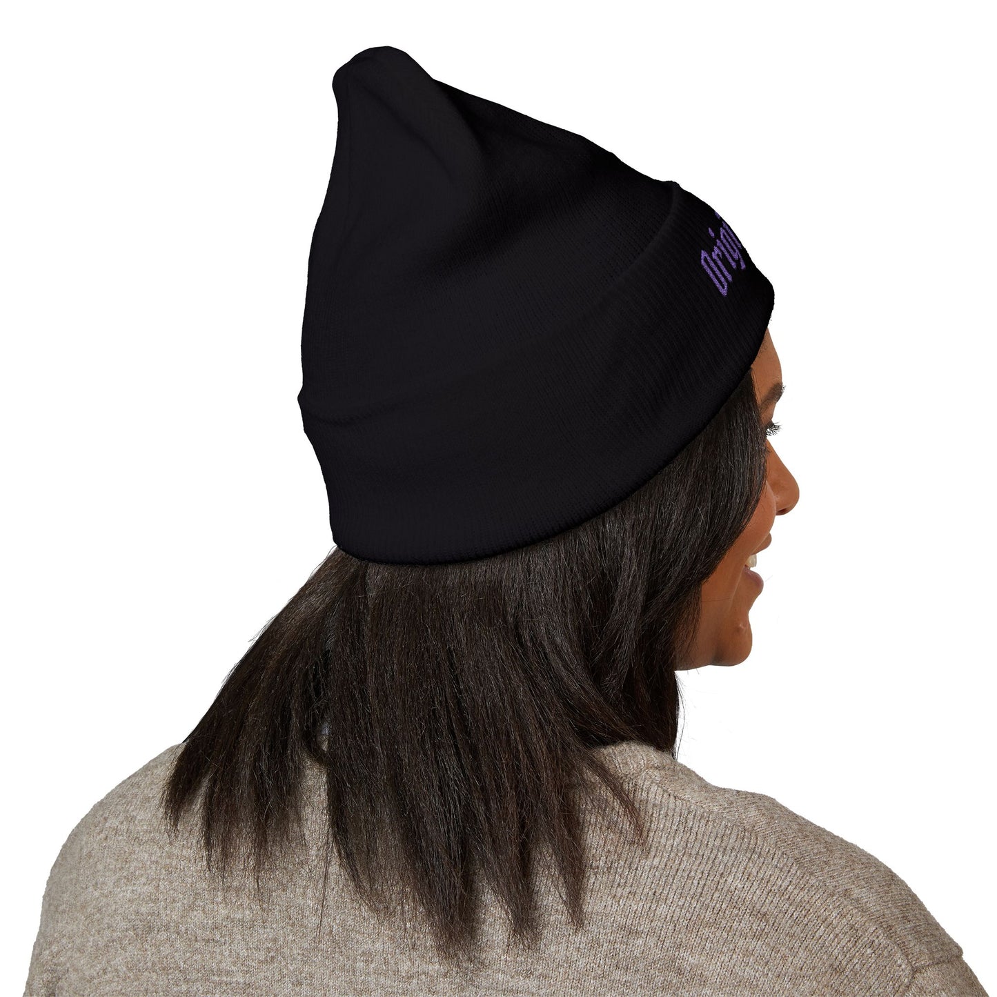 Original Soul Embroidered Beanie — Classic Cuffed Knit Hat