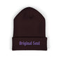 Original Soul Embroidered Beanie — Classic Cuffed Knit Hat