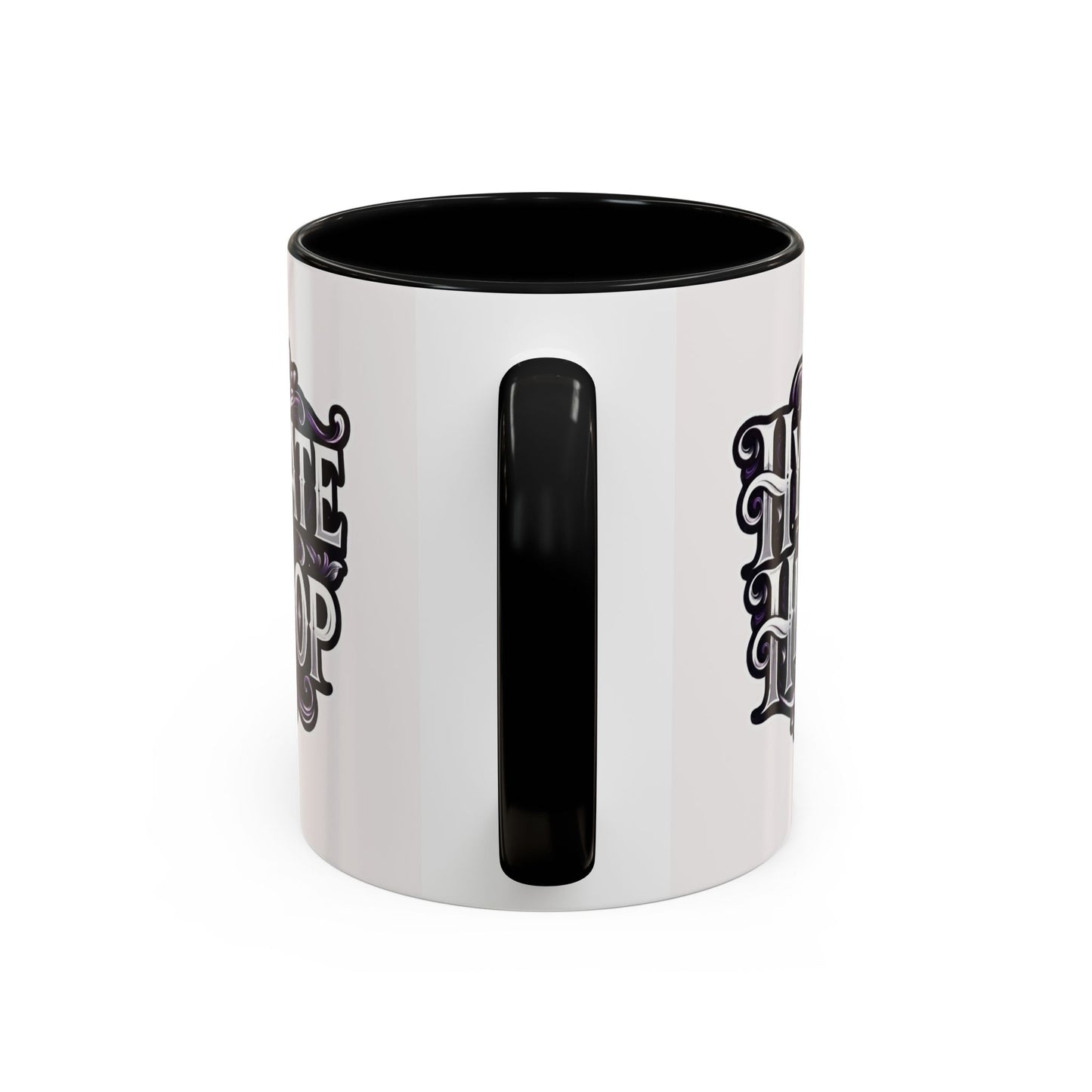 Hydrate Hip Hop Accent Coffee Mug – Retro Script Beverage Cup (11/15oz)